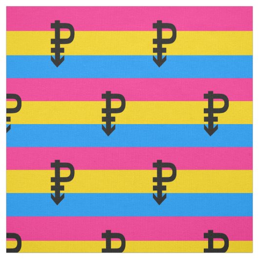 Pansexual-Stolperflagge Stoff (Muster)