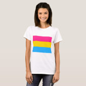 Pansexual-Stolperflagge T-Shirt (Vorne ganz)