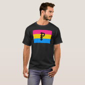 Pansexual-Stolperflagge T-Shirt (Vorne ganz)