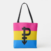 Pansexual-Stolperflagge Tasche (Rückseite)