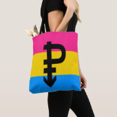 Pansexual-Stolperflagge Tasche (Von Nahem)