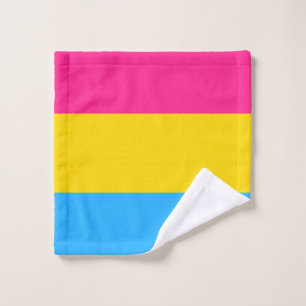 Pansexual-Stolperflagge Waschlappen