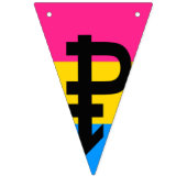 Pansexual-Stolperflagge Wimpelkette (Erste Fahne)