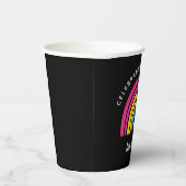 Pansexual Stolz feiern Diversity Liebe ist Liebe Pappbecher (Rechts)