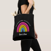 Pansexual Stolz feiern Diversity Liebe ist Liebe Tasche (Von Nahem)