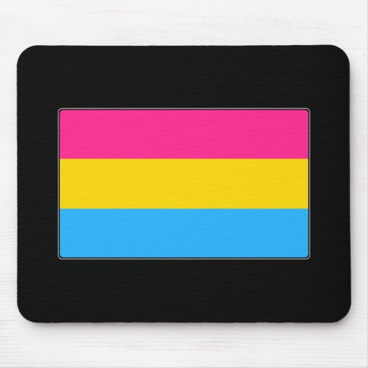 Pansexual Stolz-Flagge Mousepad (Vorne)