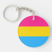 "PANSEXUAL STOLZ-FLAGGE " SCHLÜSSELANHÄNGER (Vorderseite)