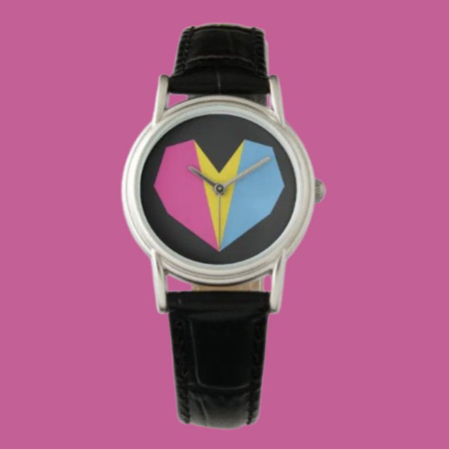 Pansexual Stolz Heart Watch Armbanduhr (Von Creator hochgeladen)