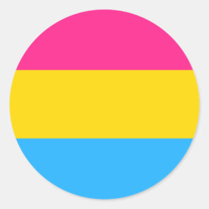 Pansexual Stolz-Kreis-Aufkleber Runder Aufkleber