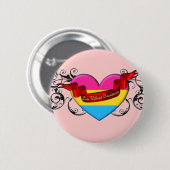 Pansexual Stolz: Liebe ohne Grenzen Button (Vorne & Hinten)