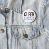 Pansexual Stolz - queer genug Knopf Button (Beispiel)