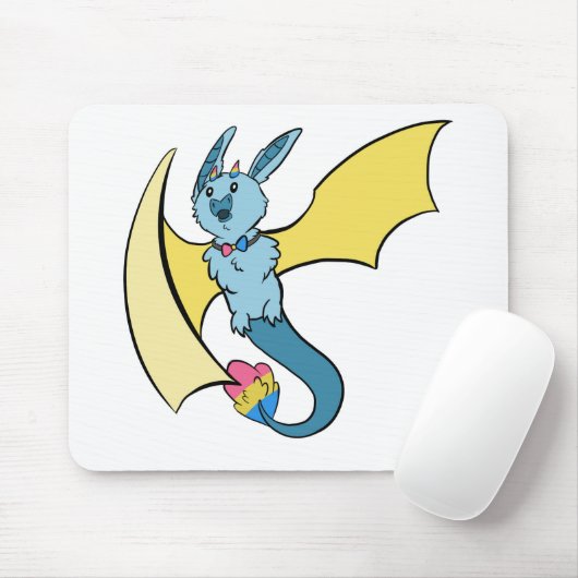 Pansexual Stolz-Schläger-Drache Mousepad (Mit Mouse)