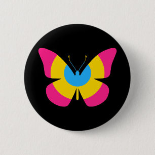 Pansexual Stolz-Schmetterling Button