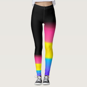 Pansexual Stolzflagge der asymetrischen Wanne Leggings