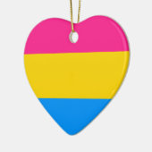 Pansexual Stolzflagge Keramik Ornament (Links)