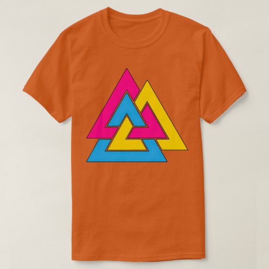 Pansexual Valknut T-Shirt (Design vorne)