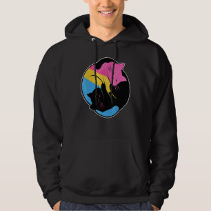 Pansexual Yin Yang Cat Pan Pride Flag Gbt Gay Sub Hoodie