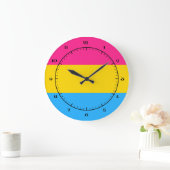 Pansexualität Fahnenuhren Große Wanduhr (Zuhause)
