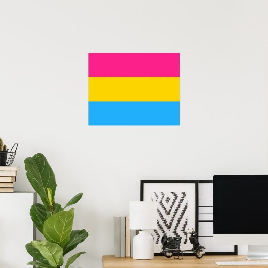 Pansexualität Flag Poster (Heimbüro)