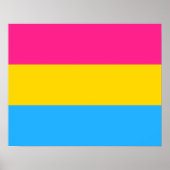 Pansexualität Flag Poster (Vorne)