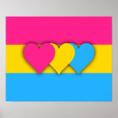 Pansexualität Flag Poster (Vorne)