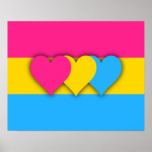 Pansexualität Flag Poster (Vorne)