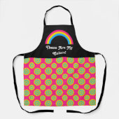 Pansexualität Stolperflagge und Regenbogen mit Tex Schürze (Vorderseite)