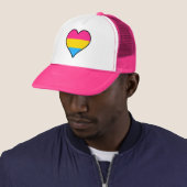 Pansexualität Stolz Herz Trucker Hat Truckerkappe (Beispiel)