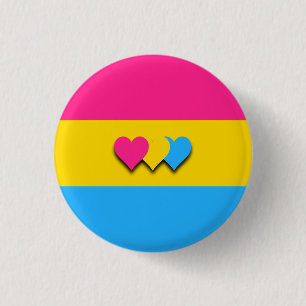 Pansexualitäts-Flaggenknopf Button