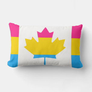 Pansexualitäts-Kanadische-Stolzflagge-Wurfkissen Lendenkissen