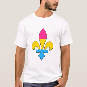 Pansexualitäts-Stolz Fleur-de-lis T-Shirt