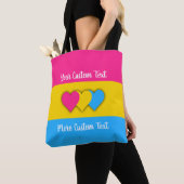 Pansexualitäts-Stolzflagge mit Text Tasche (Von Nahem)