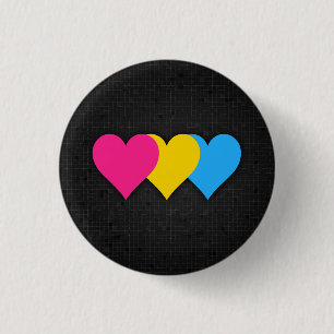 Pansexuality Flaggenschwarzknopf Button