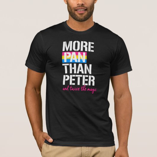 Pansexuality - mehr Pan als Peter und zweimal das T-Shirt (Vorderseite)