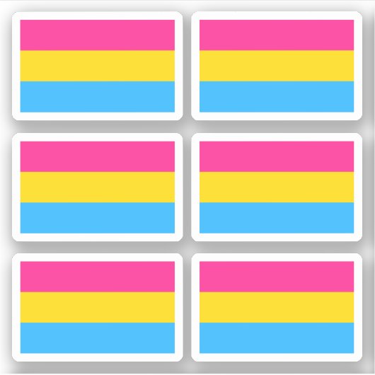 Pansexuality Pride Aufkleber (Vorderseite)