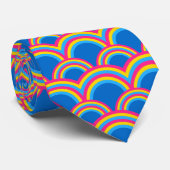 Pansexuality pride flag / blue rainbow pattern krawatte (Gerollt)