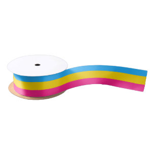 Pansexuality Stolz-Flaggenband Satinband