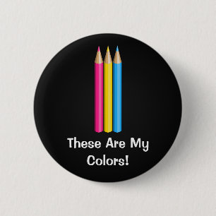 Pansexuality Stolz zeichnet Knopf an Button