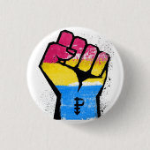 PANSEXUALS WIDERSTEHEN UND SYMBOL - LGBT BUTTON (Vorderseite)