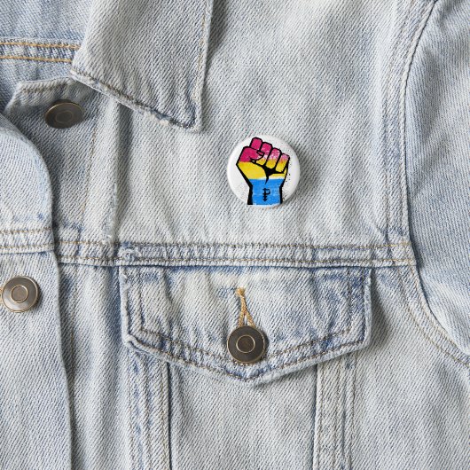 PANSEXUALS WIDERSTEHEN UND SYMBOL - LGBT BUTTON (Beispiel)