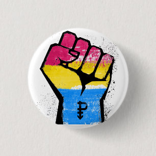PANSEXUALS WIDERSTEHEN UND SYMBOL - LGBT BUTTON