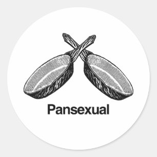 Pansexuell Runder Aufkleber