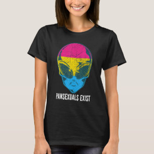 Pansexuelle existieren Pan Alien Pride Rainbow Lgb T-Shirt