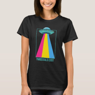 Pansexuelle existieren Pan Stolz Regenbogen Lgbtqi T-Shirt