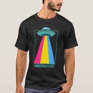 Pansexuelle existieren Pan Stolz Regenbogen Lgbtqi T-Shirt