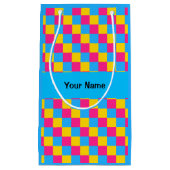 Pansexuelle Farben Schachtel Muster Geschenktasche Kleine Geschenktüte (Vorderseite)