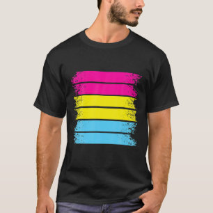 PANSEXUELLE FLAG LGBT-FLAGGE-FLAGGE-FLAGGE Monat L T-Shirt