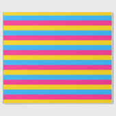 Pansexuelle Flag Wrapping Paper Geschenkpapier (Flach)