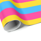 Pansexuelle Flag Wrapping Paper Geschenkpapier (Rolleneckpunkt)