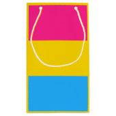 Pansexuelle Flagge kleine Geschenktasche Kleine Geschenktüte (Rückseite)